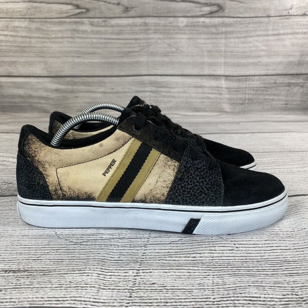 HUF Pepper Acid Wash Low Top Sneakers Men Size 10 Sporty Comfort Athletic Shoes
